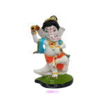 Ganpati dancing pose statue colorful resin idol for wholesale spiritual décor