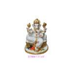 Gold and white Ganesha statue for Indonesian Hindu community and luxury decor boutiques in Thailand., Malaysia