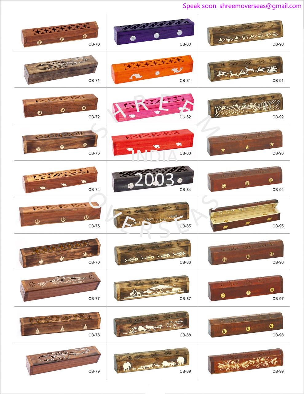 12" Wholesale Wooden Incense Burners 12-inch Sheesham wood incense burner wholesale India