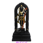 Ayodhya Ram Lalla Statue SMAYR10 14 inch black and gold resin replica murti front view