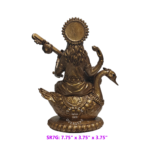 7.75" Antique Gold Goddress Saraswati on Swan