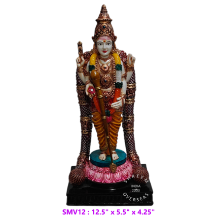 Lord Venkateswara Balaji Statue SMV12 12.5 inch multi color hand painted resin idol