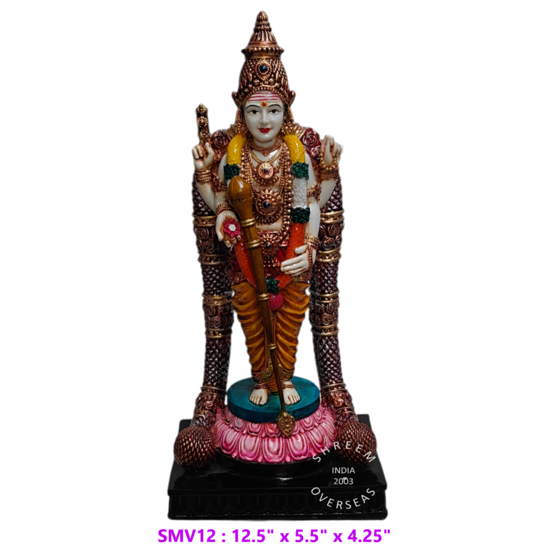 Lord Venkateswara Balaji Statue SMV12 12.5 inch multi color hand painted resin idol